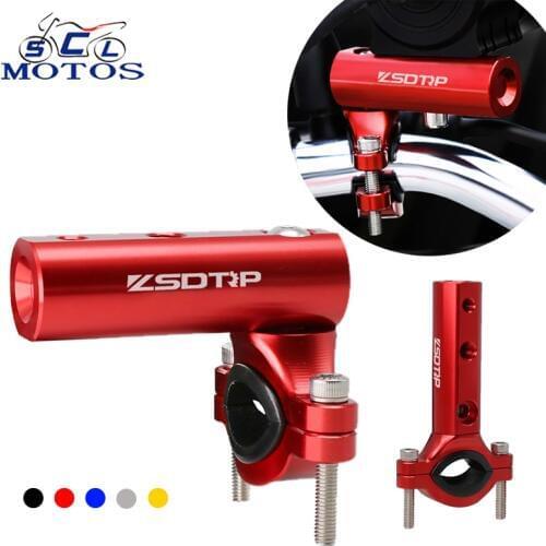 Sclmotos- Motorcycle Expansion Handlebar Mount Adapter Multi-function Motorbike Light Expansion Bracket Phone Holder Stand