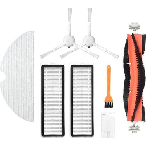 Removable Roller Brush Disposable Rags Filter Side Brushes for Xiaomi Mijia Dreame F9 Sweeping Robot Accessories