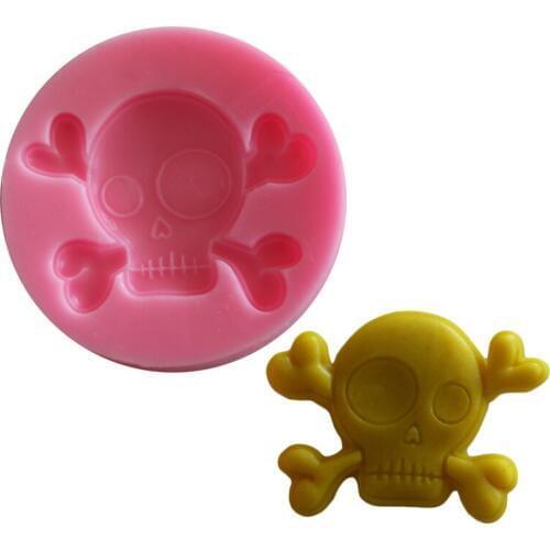 Skull Silicone Mold Soap Mould Tools Chocolate Clay Candy cake Molds DIY Gift