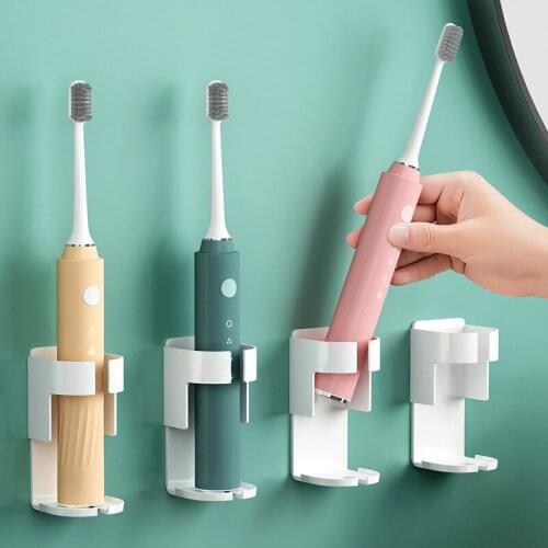 Electric Toothbrush Holder Wall Shelf Bathroom Storage Rack Brush Holder Creative Simple Toothbrush Drain Rack Shelves