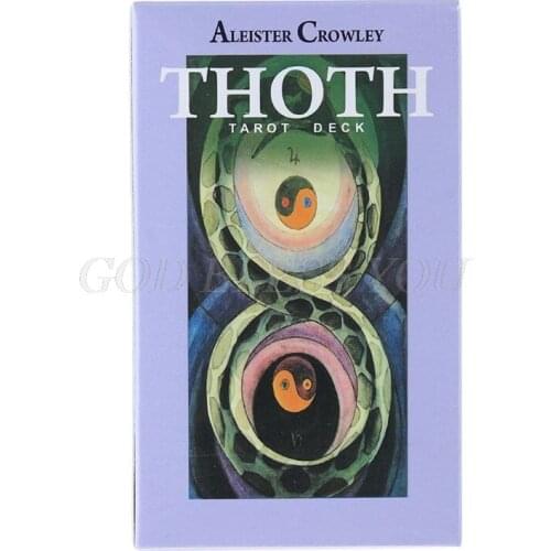 Thoth Tarots 78 Cards Deck Mysterious Divination Oracle Playing Card Board Game Drop Shipping