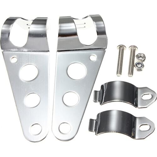 35-43mm Universal Motorcycle Headlight Mount Brackets Fork Ear Chopper Headlamp Holder Adjust Motor Fork Mount