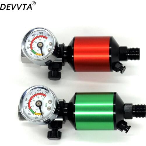 Air Regulator with Air Filter Oil-Water Separator Pneumatic Paint Spray Gun Air Regulator Gauge Water Trap Filter Tools