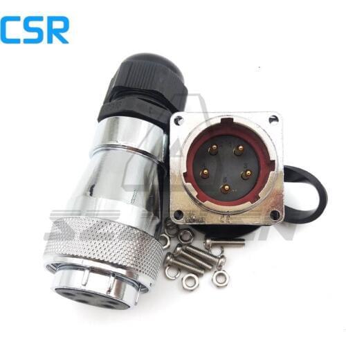 WF28 serie waterproof connector 5pin IP67 socket male, plug female connector, wire cable connector plug socket Male Female