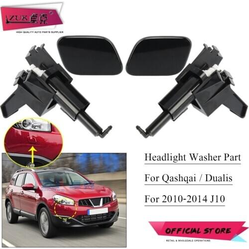 ZUK For Qashqai / Dualis 2010-2014 Car Headlight Washer Nozzle Actuator Or Trim Cover Lid For Nissan J10 Not For Asian Version