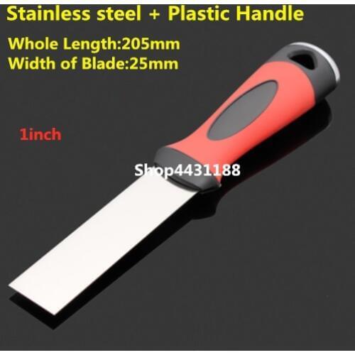 1-4" Drywall Putty Knife Construction Tools Stainless Steel Mirror Polish Blade Putty Knife Paint Scraper Practical Gadget