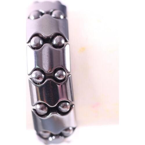 Free Shipping New without tags Fashion Jewelry Stretch Magnetic Hematite Healing Bracelet 7" 1Pcs RH396