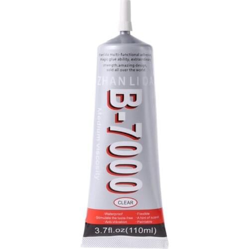 1 piece B7000 glue with 110ml needle, B7000 phone bumper frame glue multi DIY repair LCD display frame glue 110ml