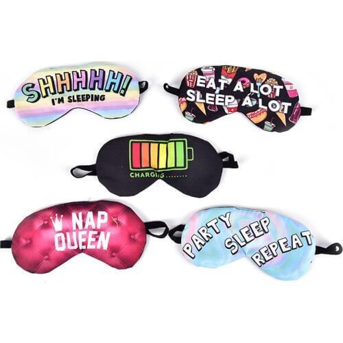 1pc Sleep Mask Rest Travel Relax Sleeping Aid Blindfold Cover Eye Patch Sleeping Mask Case Sleep Rest 3D Eye Mask