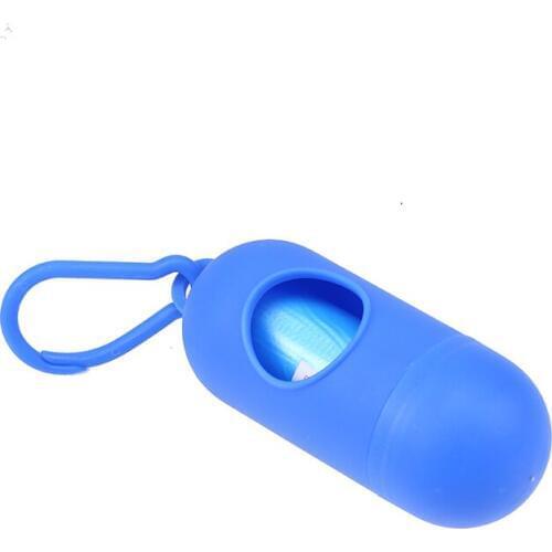 1Pc Practical Pet Dog Poop Bag Dispenser Waste Garbage Holder Dispensers with 1roll Poop Bags Pet Trash Cleaning Supplies