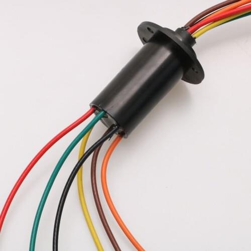 1pc Large Current Slip Ring 2CH/3CH/5CH/6CH 30A Conductive Slip Ring Dia. 22/31mm Rotate Table Electric Brush Collector Ring