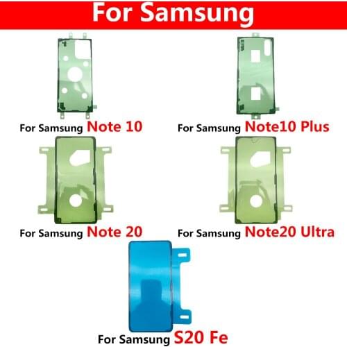 10Pcs,Original Adhesive Sticker Back Housing Battery Cover Glue For Samsung Note 10 20 S20 Fe A20 A30 A50 A60 A70 S20 Ultra Plus