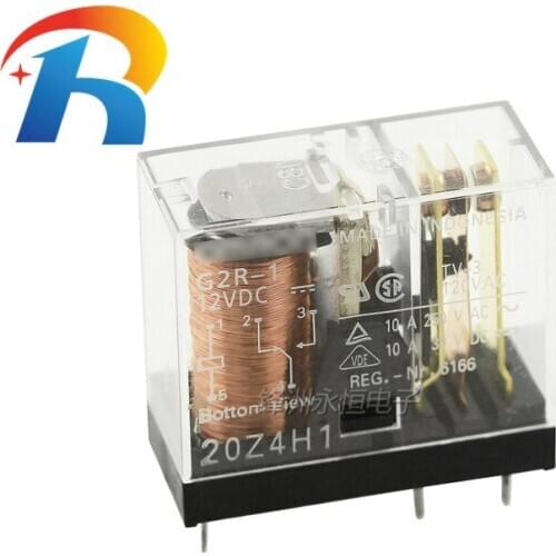 100% New origina G2R-1-12VDC DC12V Omron Relay 5A G2R-1-12V 5PIN