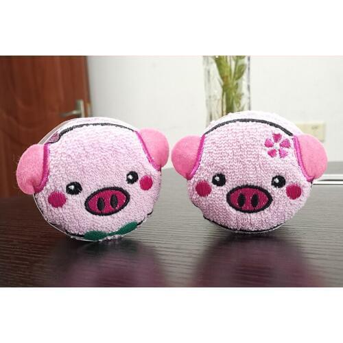 2 piece of pink cute pig Gift Towel hand towels for kids New Year festival