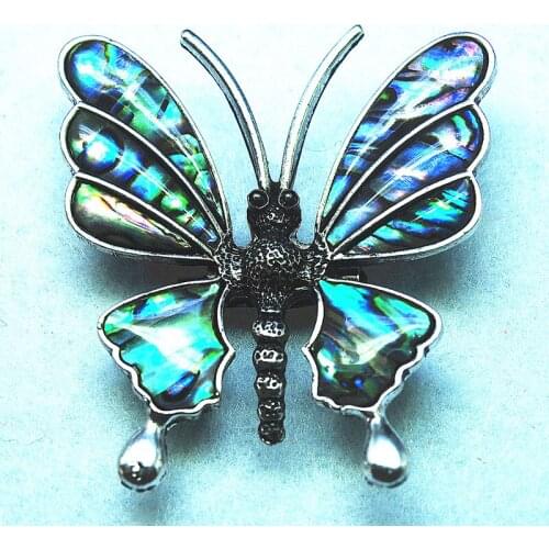 2pcs nature abalone shell pendants metal womens brooch lovely animals for women jewelry decoration or party wearing 2 functions