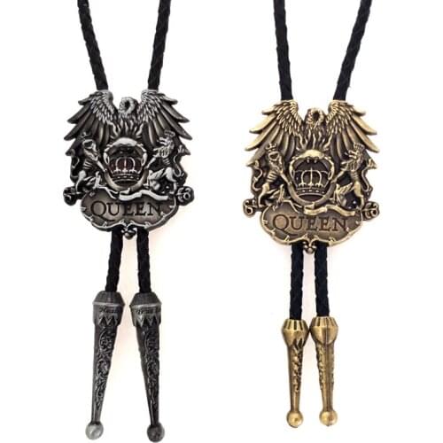 American West Cowboy bolo Tie Zinc Alloy Eagle Leather Collar Rope Suitable for Birthday Banquet Western Accessories
