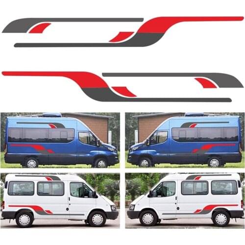 Vehicle Decals Sticker Decor Vinyl Graphics Decals Stickers Car Styling for Ford TRANSIT LWB Caravan Trailer Camper