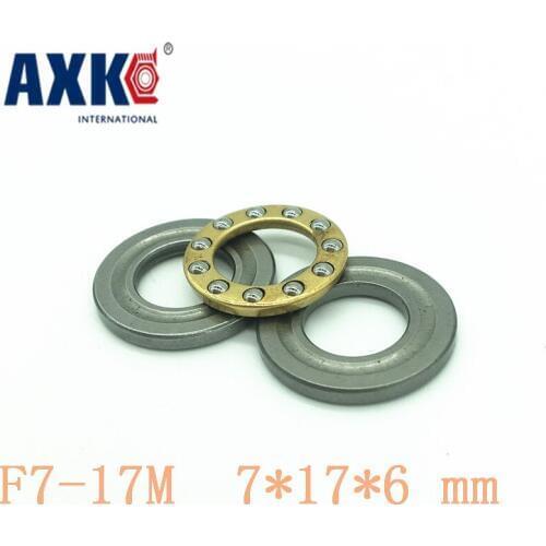 Axk 10pcs Free Shipping Axial Ball Thrust Bearings F7-17m 7*17*6mm Plane Thrust Ball Bearing