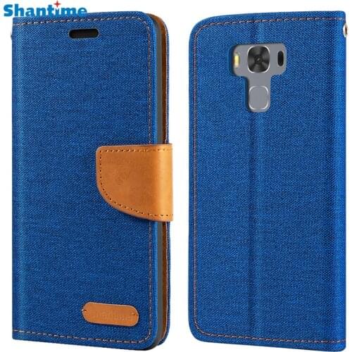 Oxford Leather Wallet Case For Asus Zenfone 3 Max ZC553KL With Soft TPU Back Cover Magnet Flip Case For Asus ZC553KL