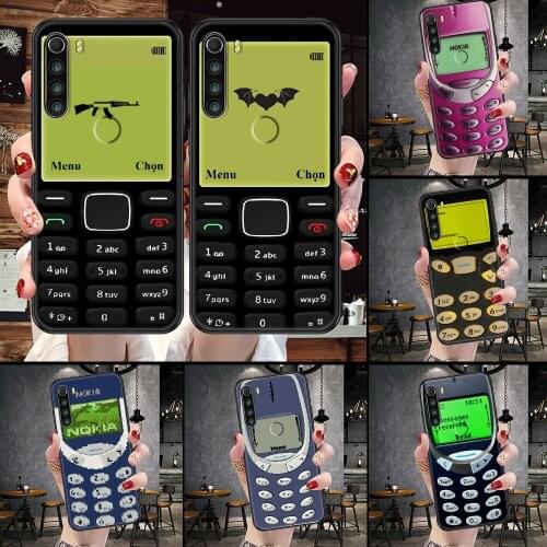 Funny Nokias Phone Case For Xiaomi Redmi Note 7 8 9 10 7A 8T 9A 9T 9S 10S Pro black luxury cell cover fashion funda pretty shell