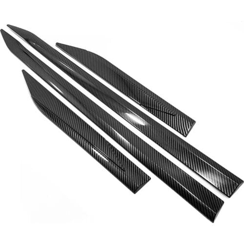 For Toyota RAV4 RAV 4 2019 2020 ABS Chrome Side Door Body Molding Trim Strip Protector Guard Cover Sticker Car Styling Accessory