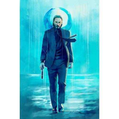 John Wick Exclusive Movie Art print Silk poster Home Wall Decor