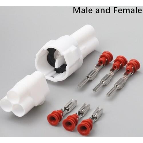 2.2mm Series MT Sealed Sumitomo 3 Pin-Way Male Female White Automotic-Connector Plug for Yamaha 6187-3231 6180-3241