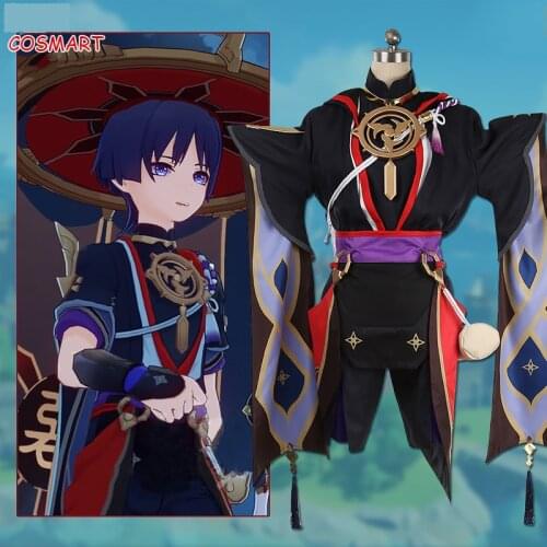 [Customized] Anime Genshin Impact Scaramouche Cosplay Costume Game Suit Uniform Halloween Outfit For Women Men 2021 New