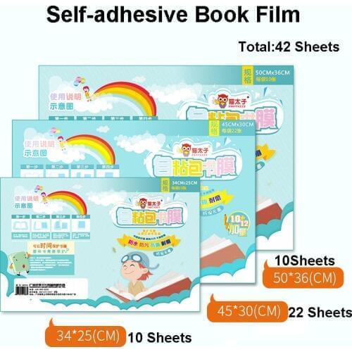 A4 Integrated Self-adhesive Cover PVC Protection Book Transparent Abrasive Cover for School Student Book Organizer Stationery