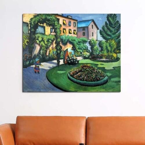 August Macke Classic Cuadros Wall Art Canvas Painting Posters Prints Modern Painting Wall Pictures For Living Room Home Decor