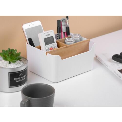 Creative Multi-functional Desktop Storage Box Office Desk Accessories Penholder Office Supplies Stationery Items Desk Organizer