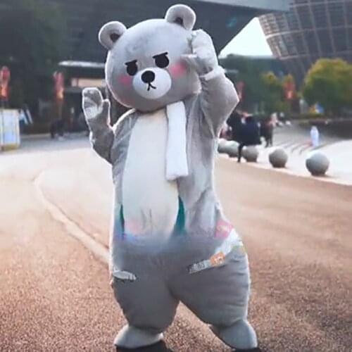 Cute Teddy Bear Mascot Costume Cosplay Furry Suits Party Game Fursuit Cartoon Dress Outfits Carnival Halloween Xmas Easter Ad