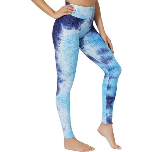 Fashion Printing Womens Hight Waist Yoga Pants Bubble Hip Lifting Leggins Sport Exercise Fitness Femme Running Yoga Pants