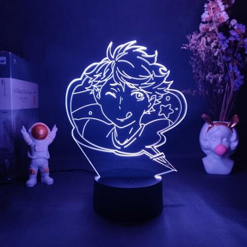 Haikyuu Oikawa Tooru 3D Night Light LED Anime Lamp Indoor Holiday Atmosphere Lighting Art Decoration Cool Gift for Manga Friends