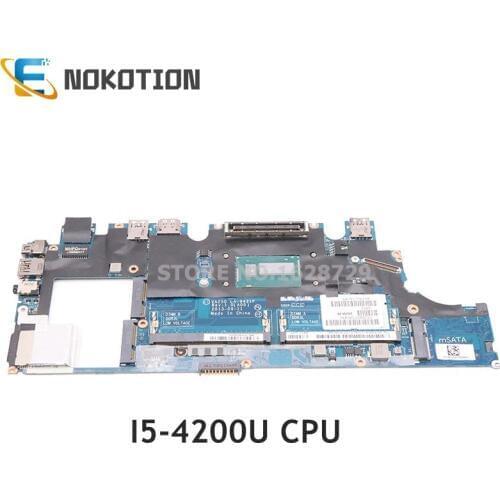 NOKOTION VAZ50 LA-9431P CN-081ND9 081ND9 81ND9 for Dell Latitude E7240 Laptop Motherboard SR170 i5-4200U CPU full test