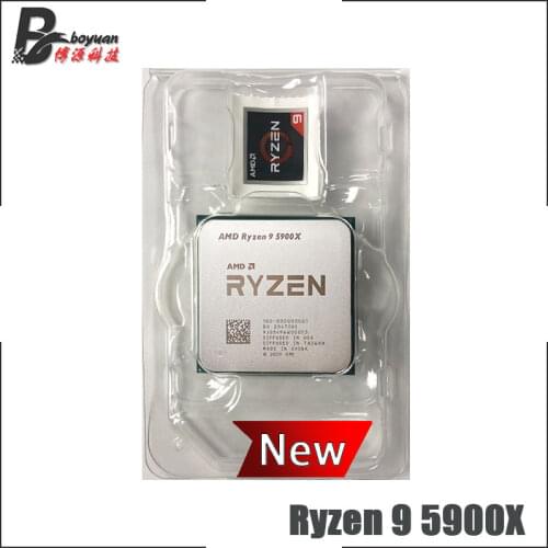 AMD Ryzen 9 5900X R9 5900X 3.7 GHz Twelve-Core 24-Thread CPU Processor 7NM L3=64M 100-000000061 Socket AM4 New but without fan