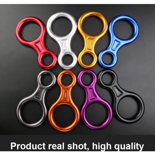 Outdoor Downhill Figure-of-eight Loop Descent High-altitude Descents Support 8-shaped Falling Ring Loop Climbing Accessories