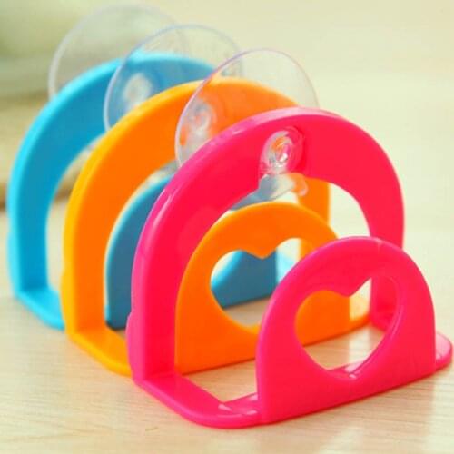 Drying Rack Toilet Sink Suction Sponges Holder Rack Suction Cup Dish Cloths Holder Scrubbers Soap Storage Bathroom Accessories