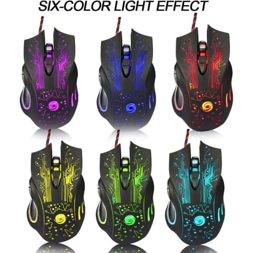 3200DPI LED Optical 6D USB Wired Gaming Game Mouse Pro Gamer Mice With Mouse Pad For PC Office Computer