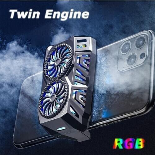 Universal Mobile Phone Radiator Gaming Phone Cooler Adjustable Portable Fan Holder Heat Sink For iPhone Samsung Huawei Xiaomi LG