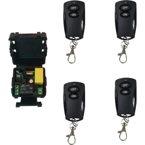 Universal 433mhz 220 v 1 ch RF wireless radio remote control lighting switch receiver+ transmitter 10A relay