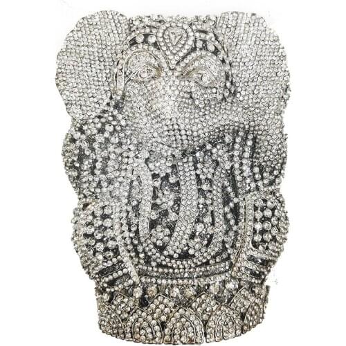 High-End Animal Shape Silver Wedding Purse Hollow Out Luxury XIYUAN Bridal Shoulder Handbag 2020 Designer Women Evening Clutches