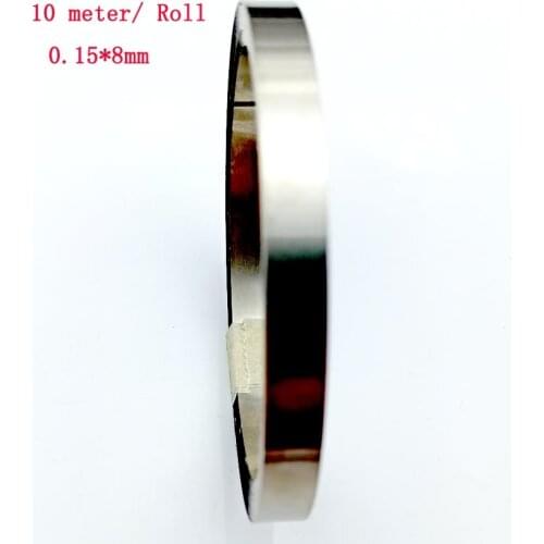 10 meter/ Roll 0.15*8mm Pure Nickel Plate Strap Strip Sheets 99.96% for battery spot welding machine Welder Equipment