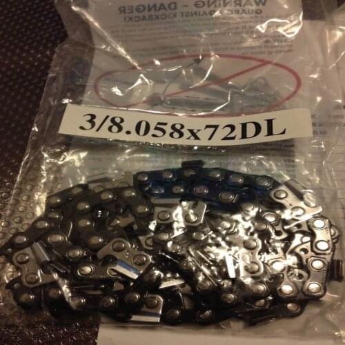 Free shipping of 1PC chainsaw chain 20" 3/8" LP .058" gugae 72DL for 365 6500 YD65 chainsaws aftermarket replacement