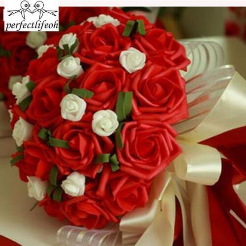 Perfectlifeoh Wedding flower simulation flower bride holding flower bridesmaid wedding