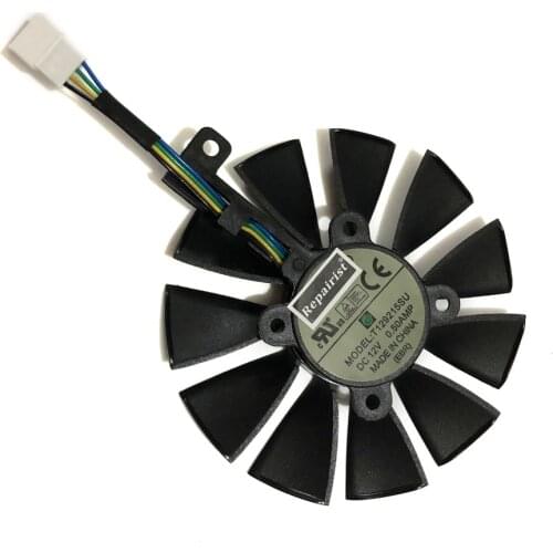 Computer video card Cooling Fan GPU VGA Cooler as replacement For ASUS R9 FURY 4G 4096 strix graphics card cooling