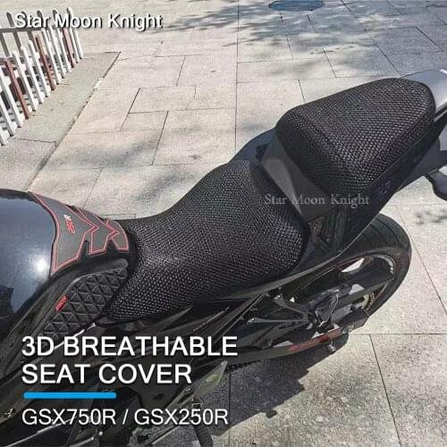 For Suzuki GSX 750R 250R GSX750R GSX250R Motorcycle Protecting Cushion Seat Fabric Saddle Cool Cover Motorbike Accessories
