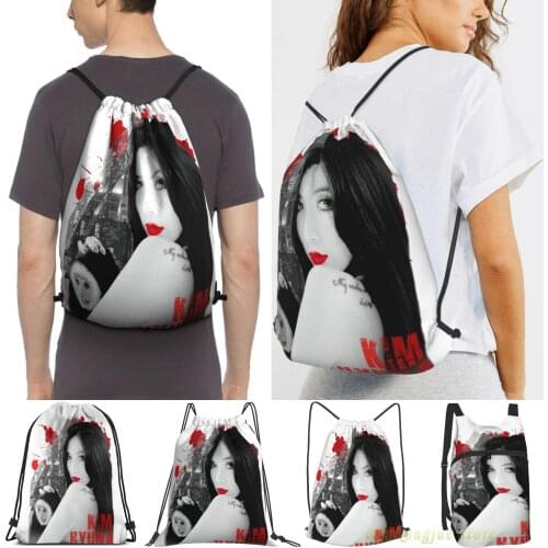 Men Sackpack Strap Bags Hyuna (4Minute) Women Purpose Drawstring Backpacks Outdoor Travel Backpacks For Gym Training Fitness Bag