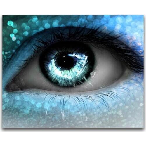 Siimoon 5d diamond paintings landscape color eye set kit full square round diamond paint Diamond painting Cross stitch decor
