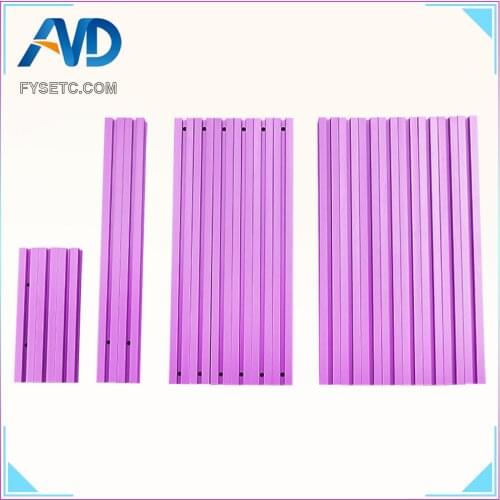 Voron V0.1 Purple Multicolor 1515 Aluminum Extrusion Alloy Profile Frame Bracket Drilling And Tapping Aluminum Profile Kit